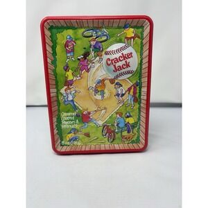 Vintage Metal Tin Cracker Jack Box Limited Edition 1994 Baseball Field Display